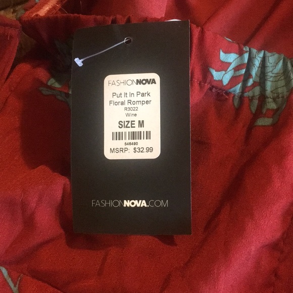 Fashion nova, Put It In Park Floral Romper - Picture 6 of 6